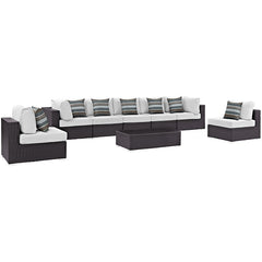 Convene 8 Piece Outdoor Patio Sectional Set