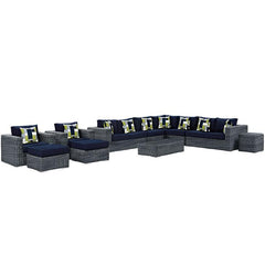 Summon 11 Piece Outdoor Patio Sunbrella® Sectional Set