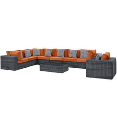 Summon 7 Piece Outdoor Patio Sunbrella® Sectional Set