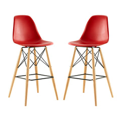 Pyramid Dining Side Bar Stool Set of 2