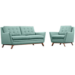 Beguile Living Room Set Upholstered Fabric Set of 2