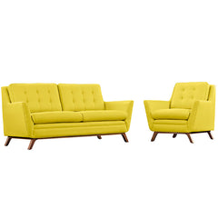 Beguile Living Room Set Upholstered Fabric Set of 2