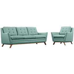 Beguile Living Room Set Upholstered Fabric Set of 2