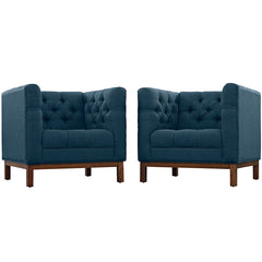 Panache Living Room Set Upholstered Fabric Set of 2