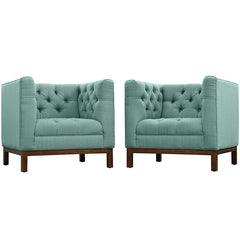 Panache Living Room Set Upholstered Fabric Set of 2