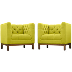Panache Living Room Set Upholstered Fabric Set of 2