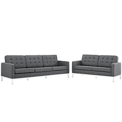 Loft Living Room Set Upholstered Fabric Set of 2