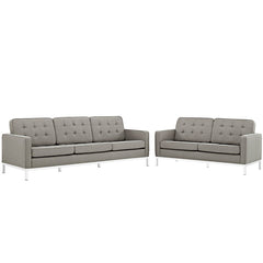 Loft Living Room Set Upholstered Fabric Set of 2