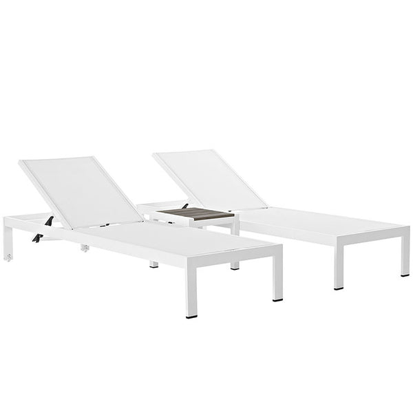 Shore 3 Piece Outdoor Patio Aluminum Set