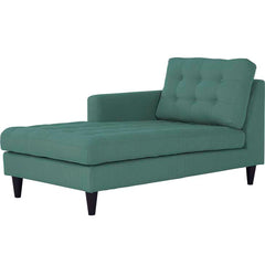 Empress Left-Arm Upholstered Fabric Chaise