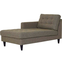 Empress Left-Arm Upholstered Fabric Chaise
