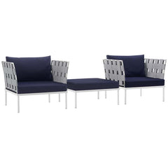Harmony 3 Piece Outdoor Patio Aluminum Set