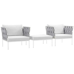 Harmony 3 Piece Outdoor Patio Aluminum Set