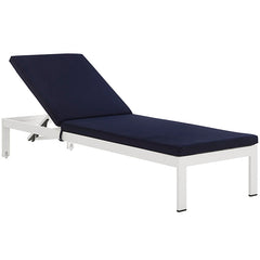 Shore Outdoor Patio Aluminum Chaise with Cushions