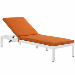 Shore Outdoor Patio Aluminum Chaise with Cushions