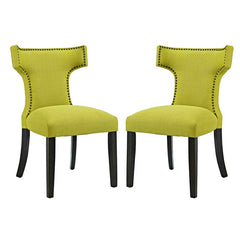 Curve Set of 2 Fabric Dining Side Chair