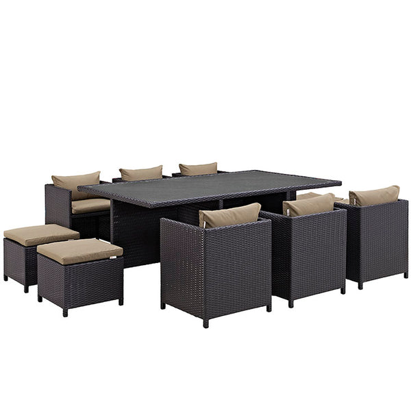 Reversal 11 Piece Outdoor Patio Dining Set