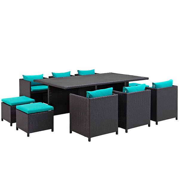 Reversal 11 Piece Outdoor Patio Dining Set