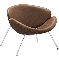 Nutshell Upholstered Vinyl Lounge Chair