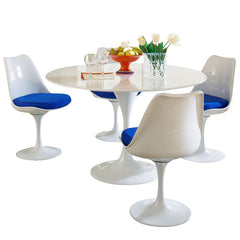 Lippa 5 Piece Fiberglass Dining Set