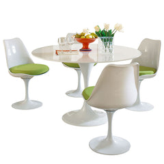 Lippa 5 Piece Fiberglass Dining Set