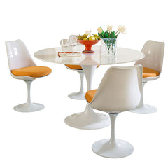 Lippa 5 Piece Fiberglass Dining Set