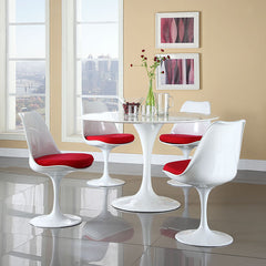 Lippa 5 Piece Fiberglass Dining Set