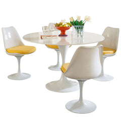 Lippa 5 Piece Fiberglass Dining Set