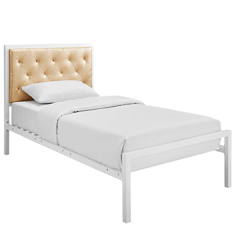 Mia Twin Vinyl Bed