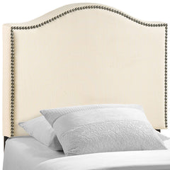 Curl Twin Nailhead Upholstered Headboard