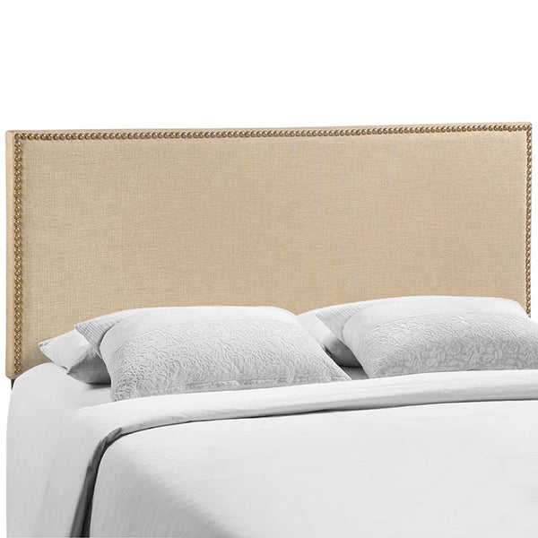Region Queen Nailhead Upholstered Headboard