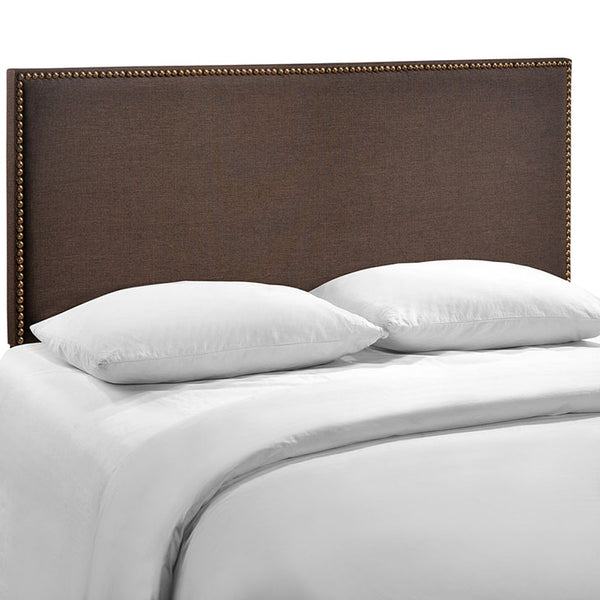 Region Queen Nailhead Upholstered Headboard