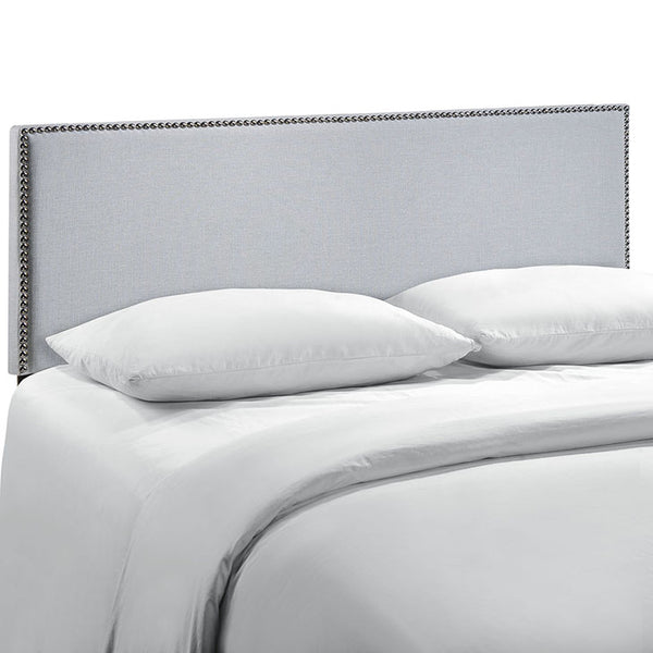 Region Queen Nailhead Upholstered Headboard