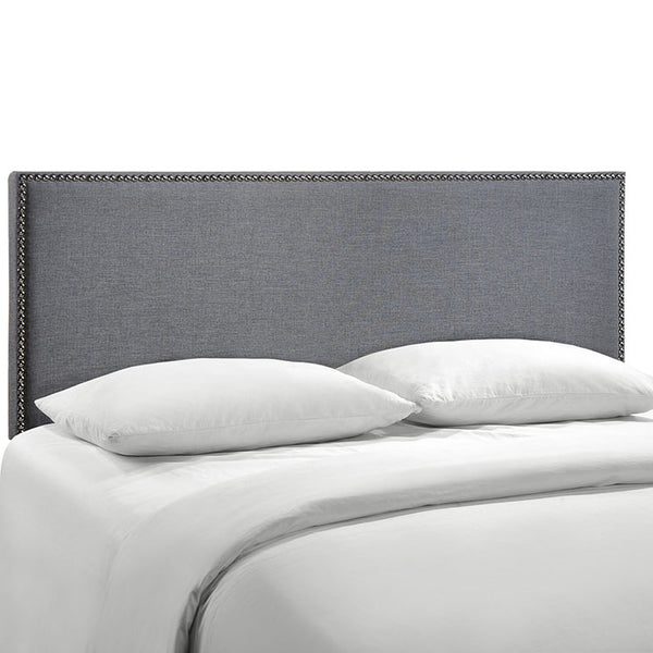 Region Queen Nailhead Upholstered Headboard