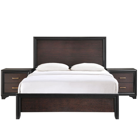 Madison 3 Piece Queen Walnut Bedroom Set