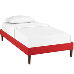 Sharon Twin Fabric Bed Frame with Squared Tapered Legs