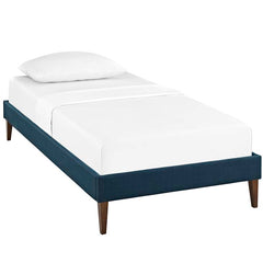 Sharon Twin Fabric Bed Frame with Squared Tapered Legs