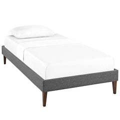 Sharon Twin Fabric Bed Frame with Squared Tapered Legs