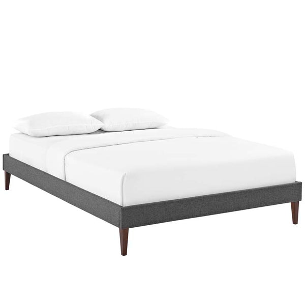 Sharon Full Fabric Bed Frame with Squared Tapered Legs