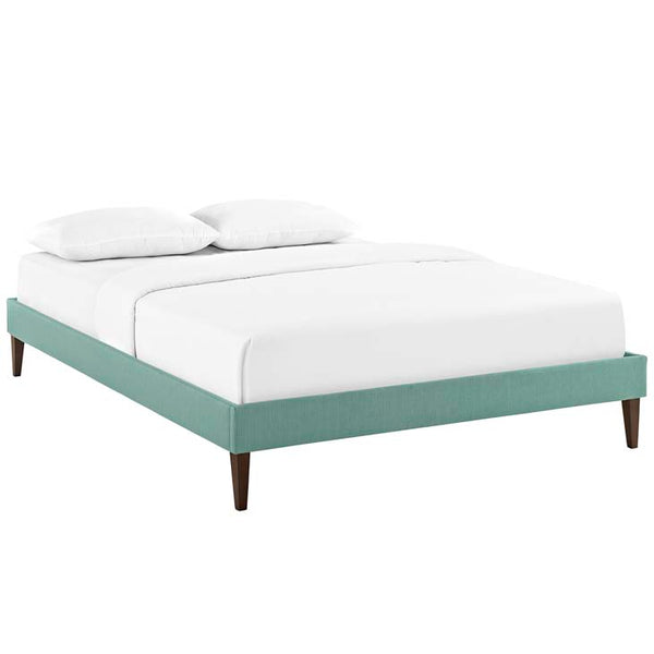 Sharon Full Fabric Bed Frame with Squared Tapered Legs