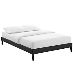 Sharon Queen Vinyl Bed Frame with Squared Tapered Legs