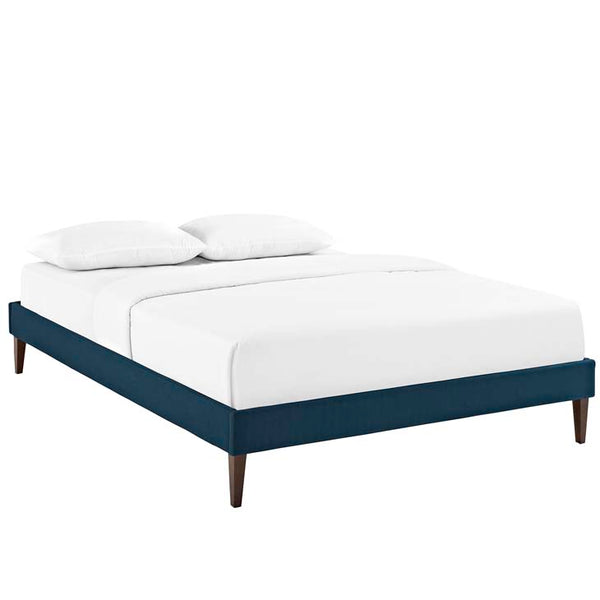 Sharon King Fabric Bed Frame with Squared Tapered Legs