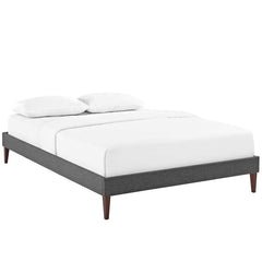 Sharon King Fabric Bed Frame with Squared Tapered Legs