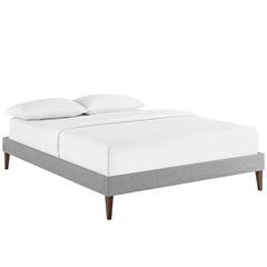 Sharon King Fabric Bed Frame with Squared Tapered Legs