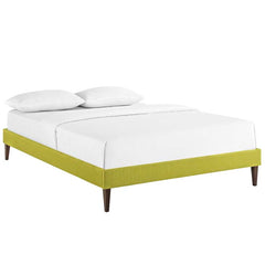 Sharon King Fabric Bed Frame with Squared Tapered Legs
