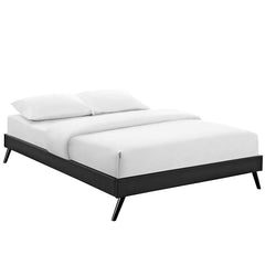 Helen Full Vinyl Bed Frame with Round Splayed Legs