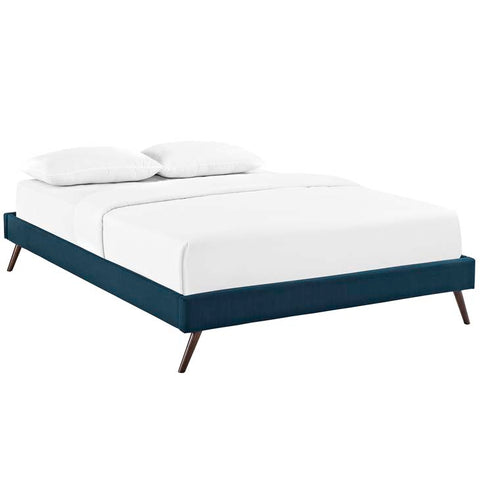 Helen Queen Fabric Bed Frame with Round Splayed Legs