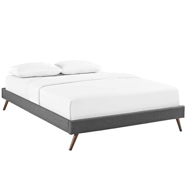 Helen Queen Fabric Bed Frame with Round Splayed Legs