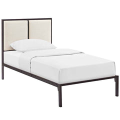 Della Twin Fabric Bed