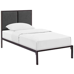 Della Twin Fabric Bed